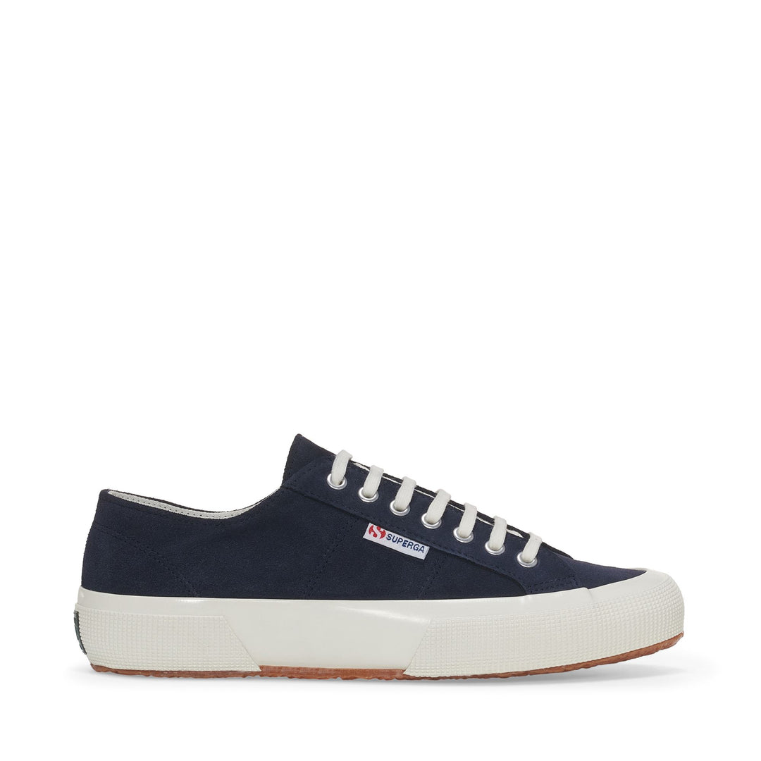 Blaue Unisex-Sneaker mit niedrigem Schnitt und Obermaterial aus Wildleder 01