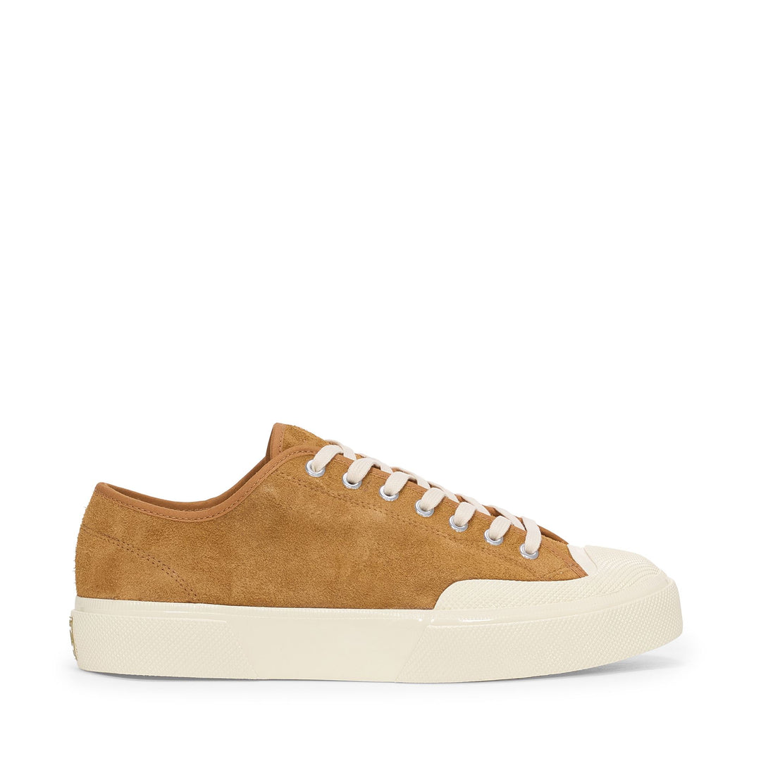 Unisex Low Cut Sneakers in Tabak mit Obermaterial aus Wildleder 01