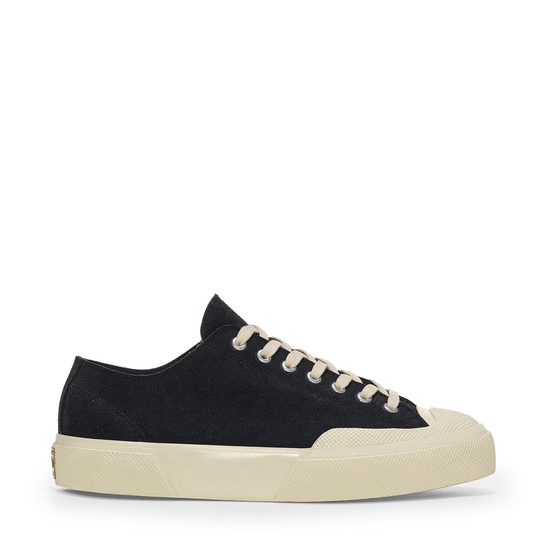 Unisex-Sneakers in Marineblau mit niedrigem Schnitt und Obermaterial aus Wildleder 01