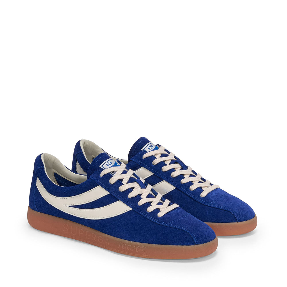Blaue Unisex-Sneaker mit Obermaterial aus Wildleder 02