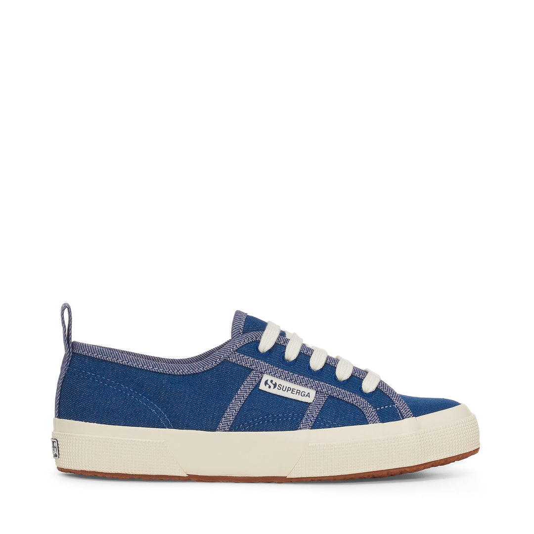 Unisex Low Cut Sneakers Blau mit Denim-Obermaterial 01