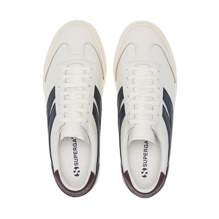 Baskets basses unisexes blanches avec tige en cuir 4