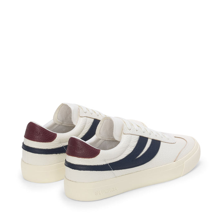 Baskets basses unisexes blanches avec tige en cuir 3