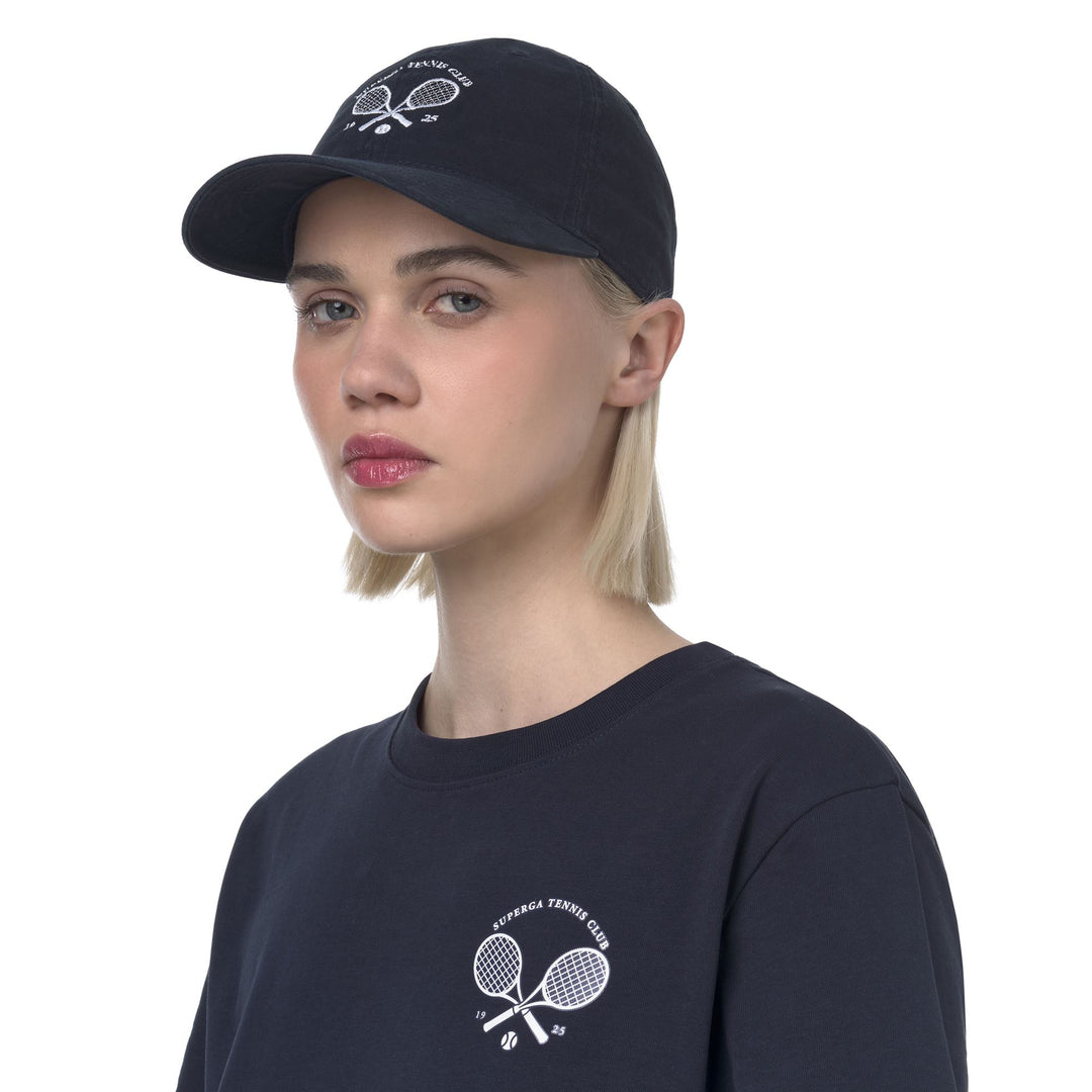 Marineblaue Unisex-Kappe mit Baumwoll-Canvas main