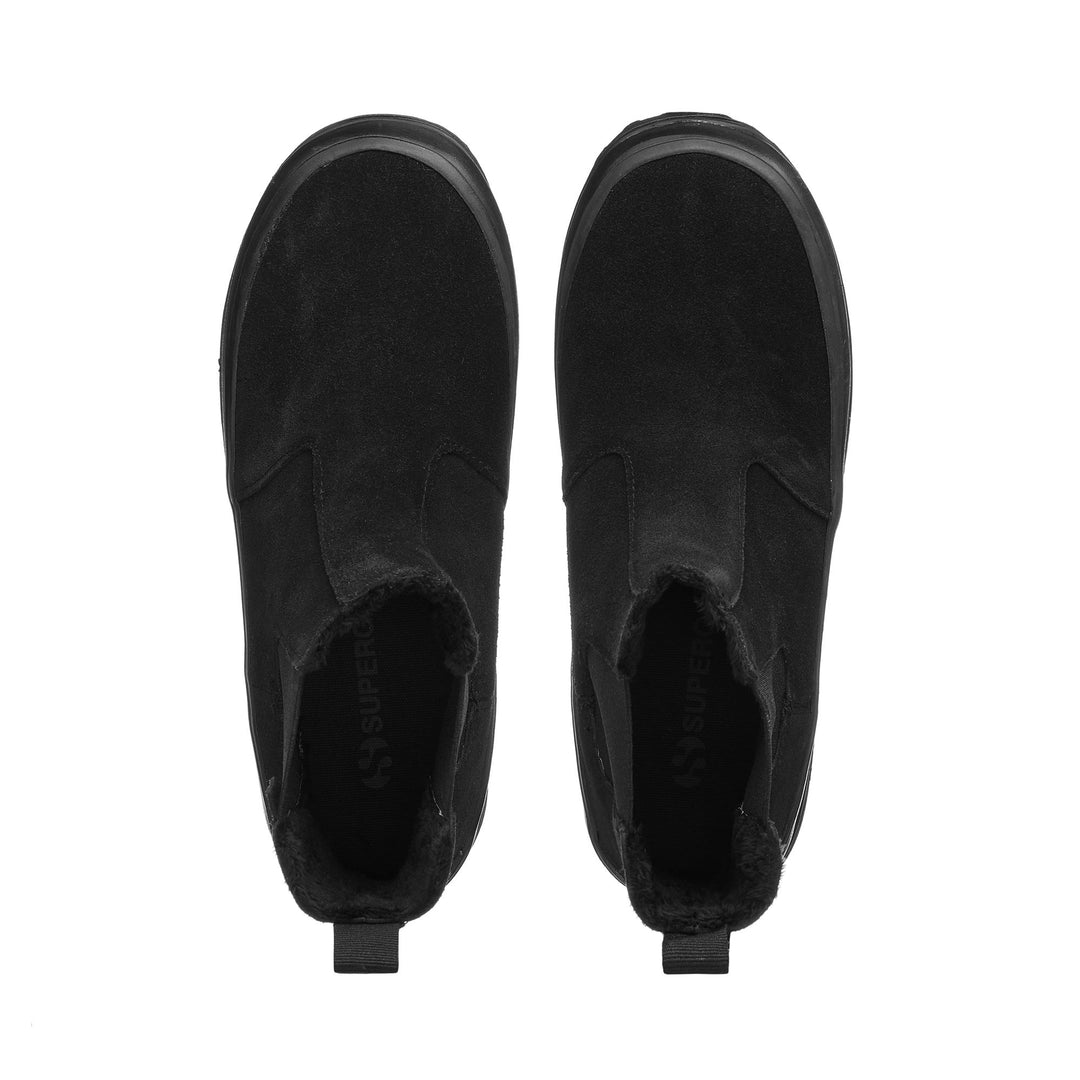 Schwarze Stiefeletten für Kinder mit Obermaterial aus Wildleder main