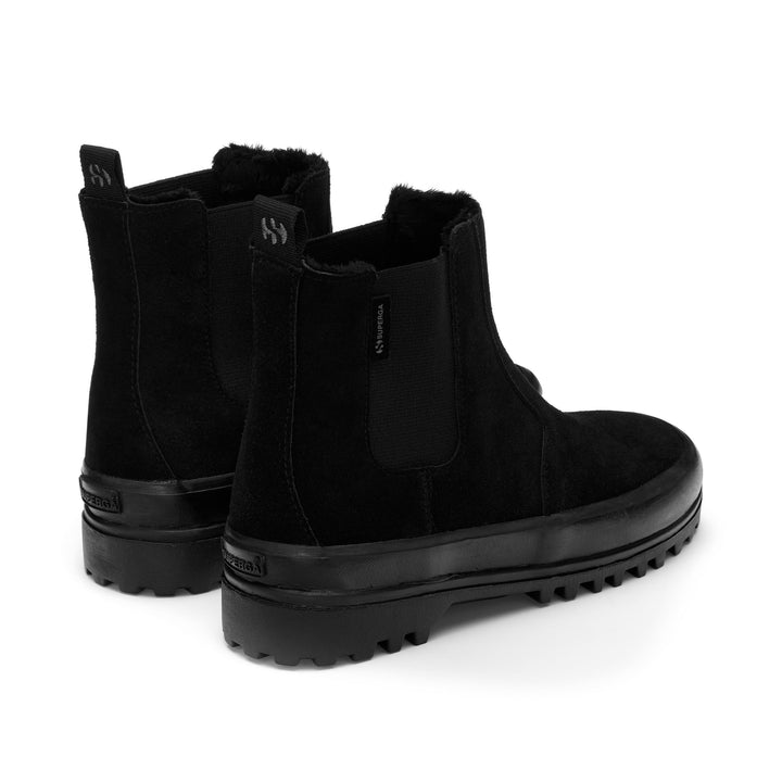 Schwarze Stiefeletten für Kinder mit Obermaterial aus Wildleder 3
