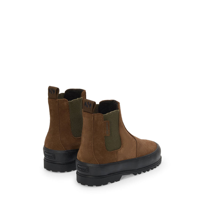 Braune Stiefeletten für Kinder mit Obermaterial aus echtem Wildleder 3