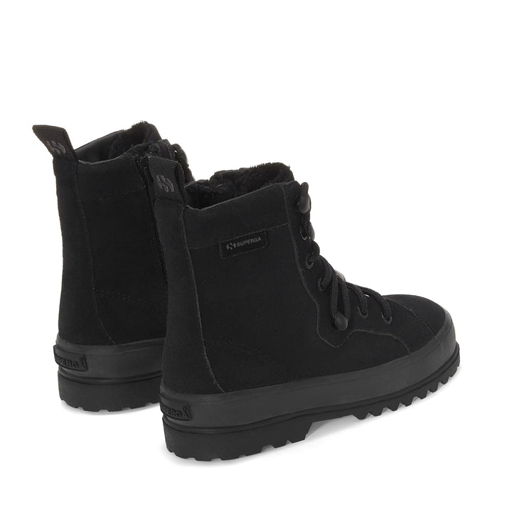 Schwarze Stiefeletten für Kinder mit Obermaterial aus Wildleder 3