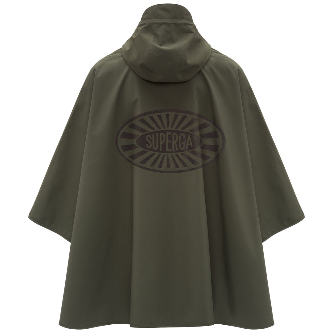 Grüne Unisex-Ponchojacke aus wasserabweisendem Funktionsgewebe main