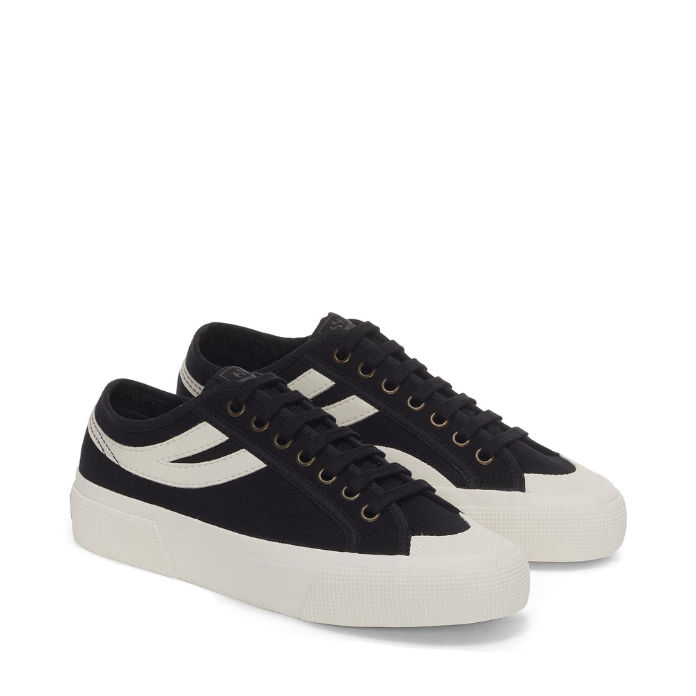 Schwarze Unisex-Sneaker mit Obermaterial aus Canvas 02
