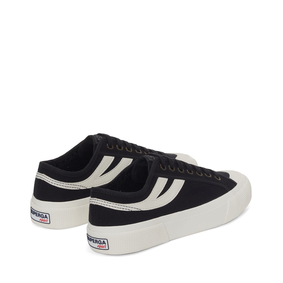 Unisex Black Sneakers with Canvas Upper main