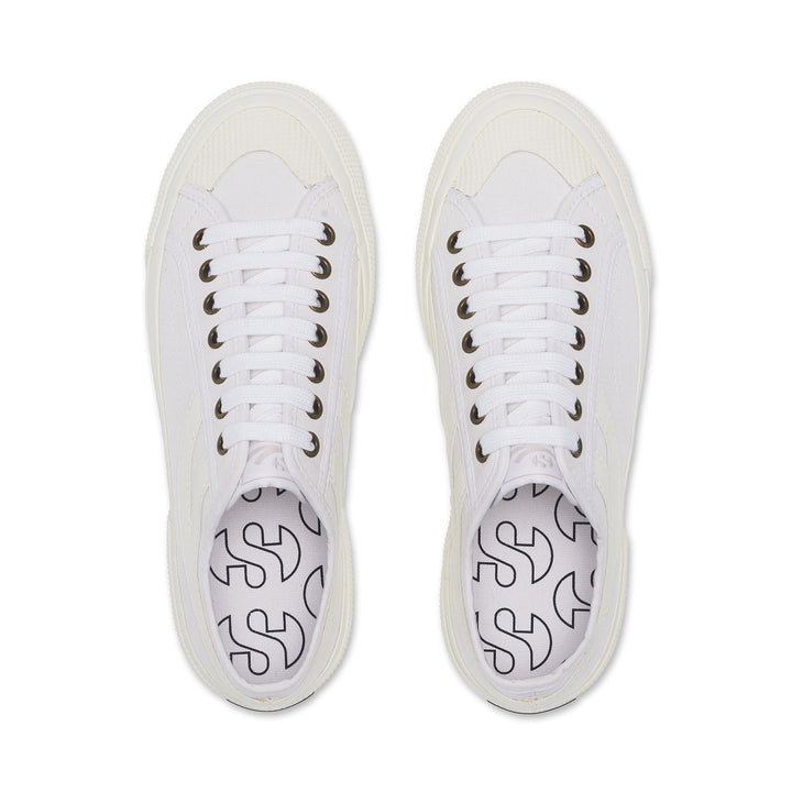 Unisex White Sneakers with Canvas Upper 4