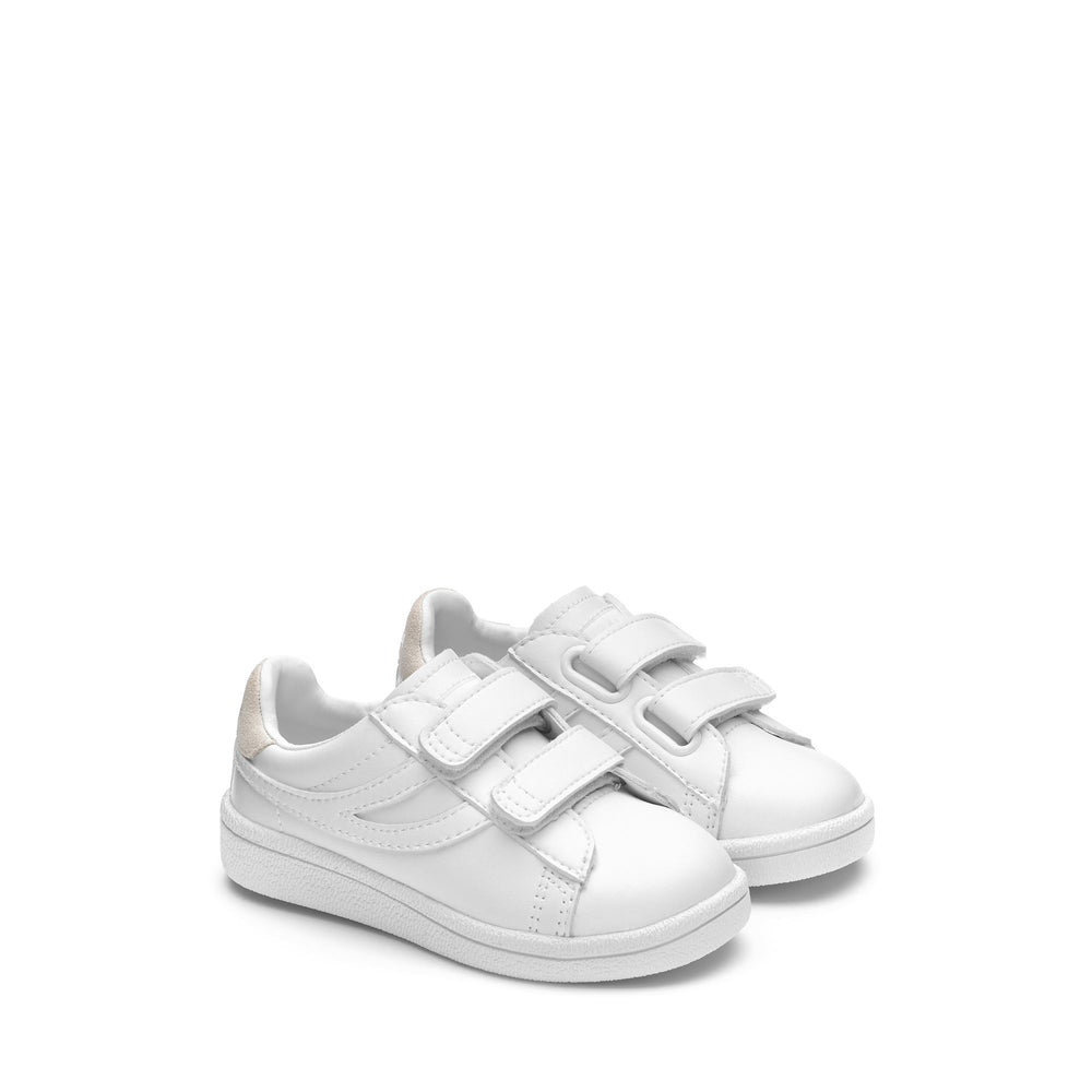 Total White Low Cut Sneakers für Kinder mit Obermaterial aus Synthetik 02