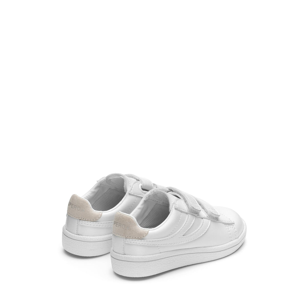 Total White Low Cut Sneakers für Kinder mit Obermaterial aus Synthetik main