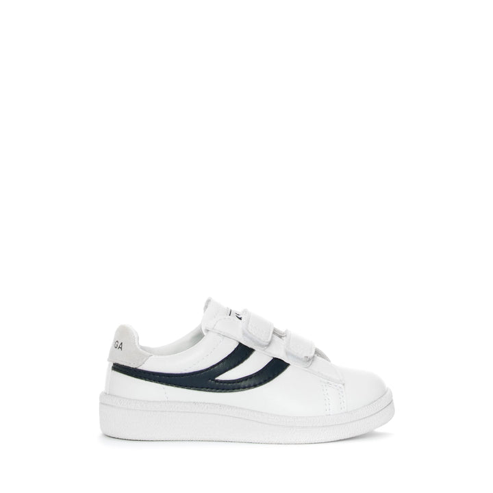 Niedrig geschnittene weiße Sneakers für Kinder mit Obermaterial aus Synthetik 1