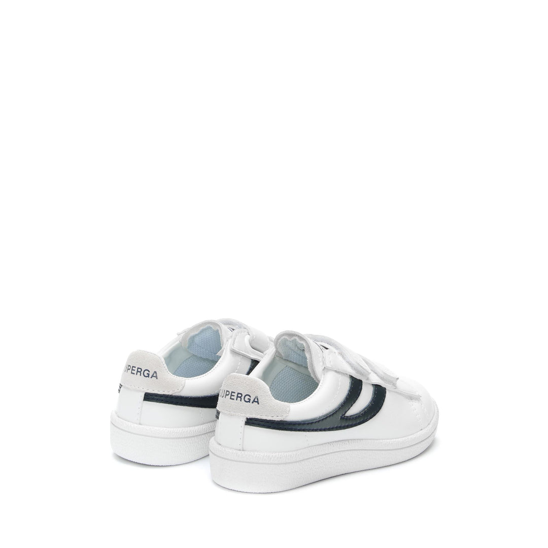 Niedrig geschnittene weiße Sneakers für Kinder mit Obermaterial aus Synthetik main