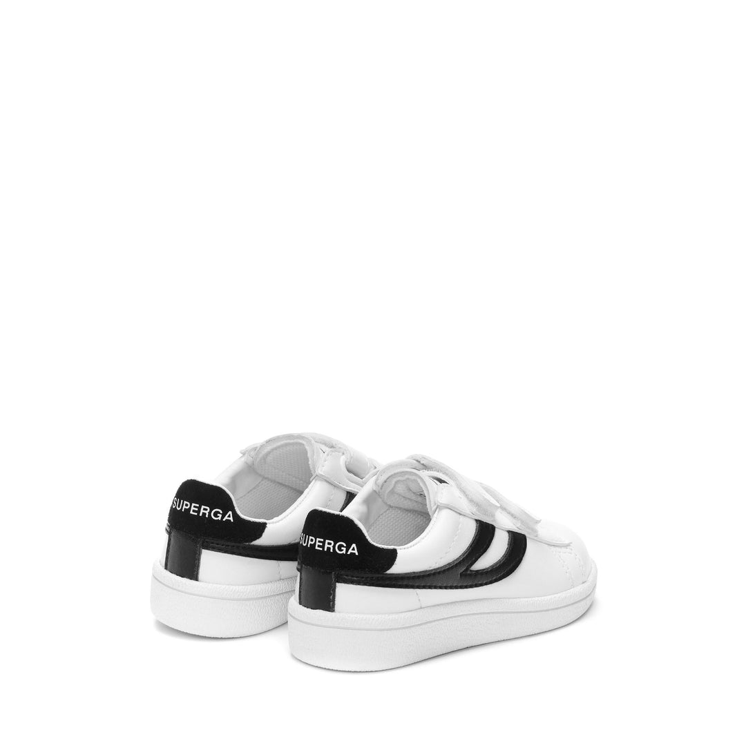 Niedrig geschnittene weiße Sneakers für Kinder mit Obermaterial aus Synthetik main