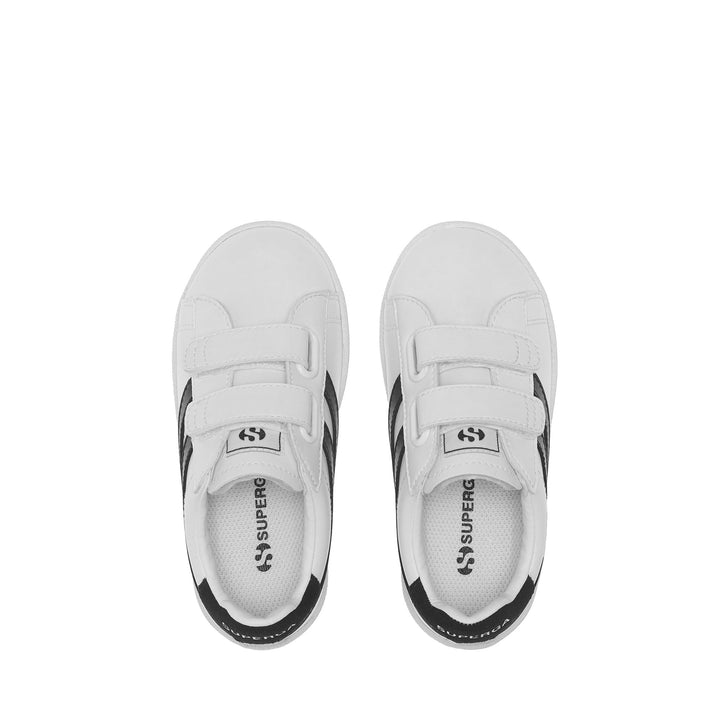 Niedrig geschnittene weiße Sneakers für Kinder mit Obermaterial aus Synthetik 4