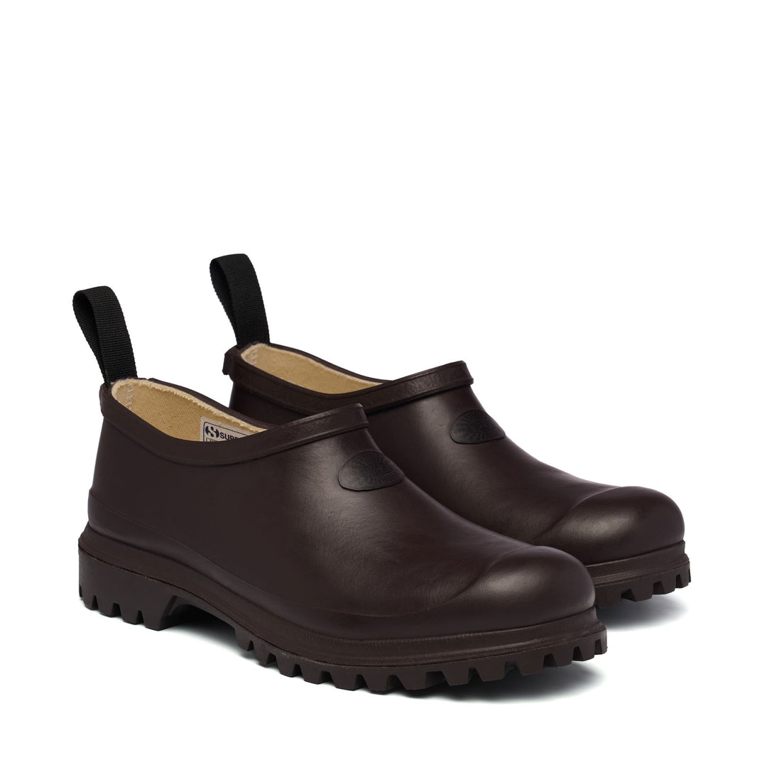Niedrig geschnittene Gummistiefel Unisex Farbe Braun main