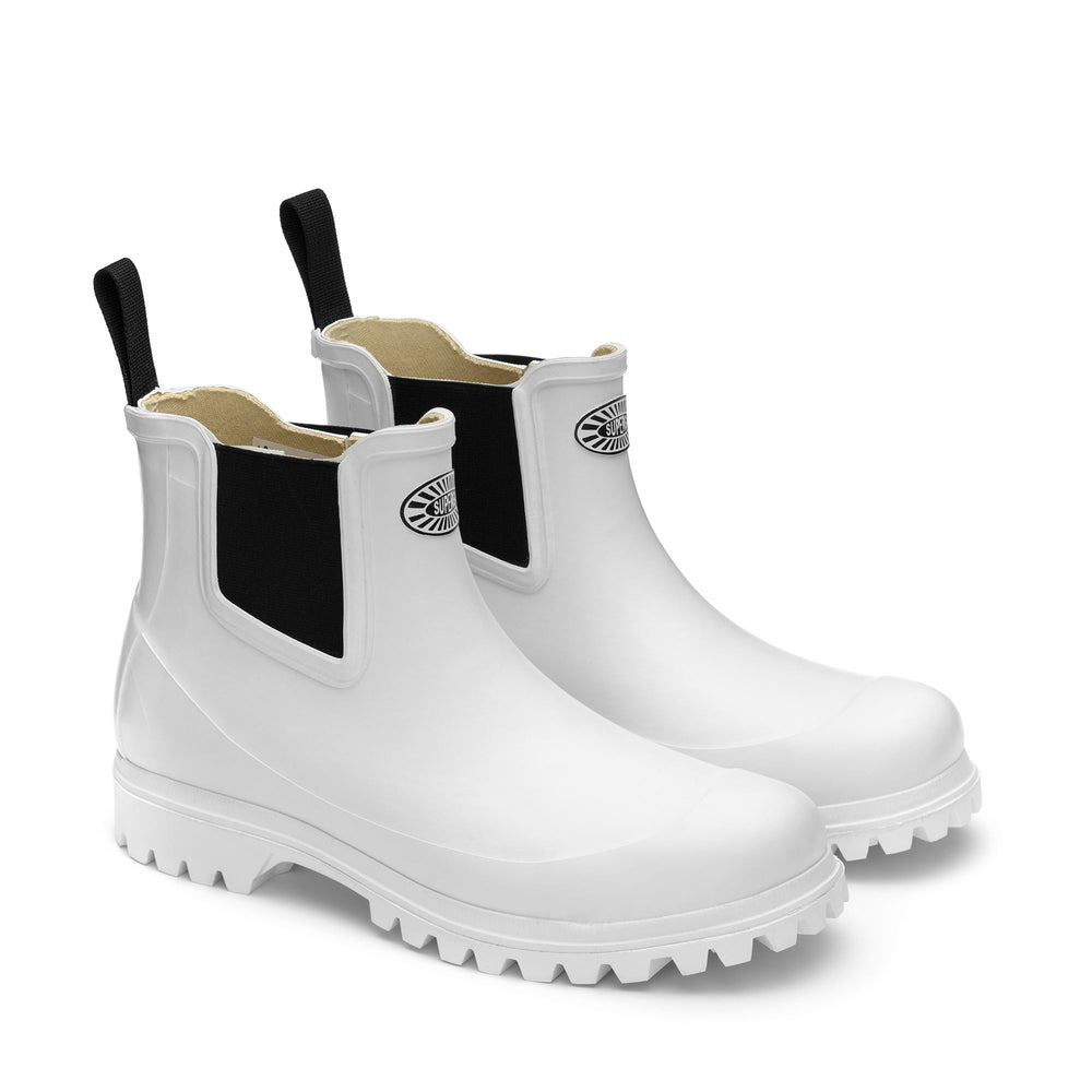 Mid Cut Unisex Gummistiefel in Weiß 02