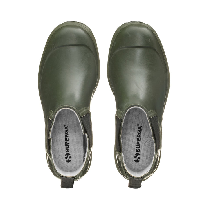 Unisex Mid Cut Gummistiefel Grün Sherwood mit Baumwollfutter 4