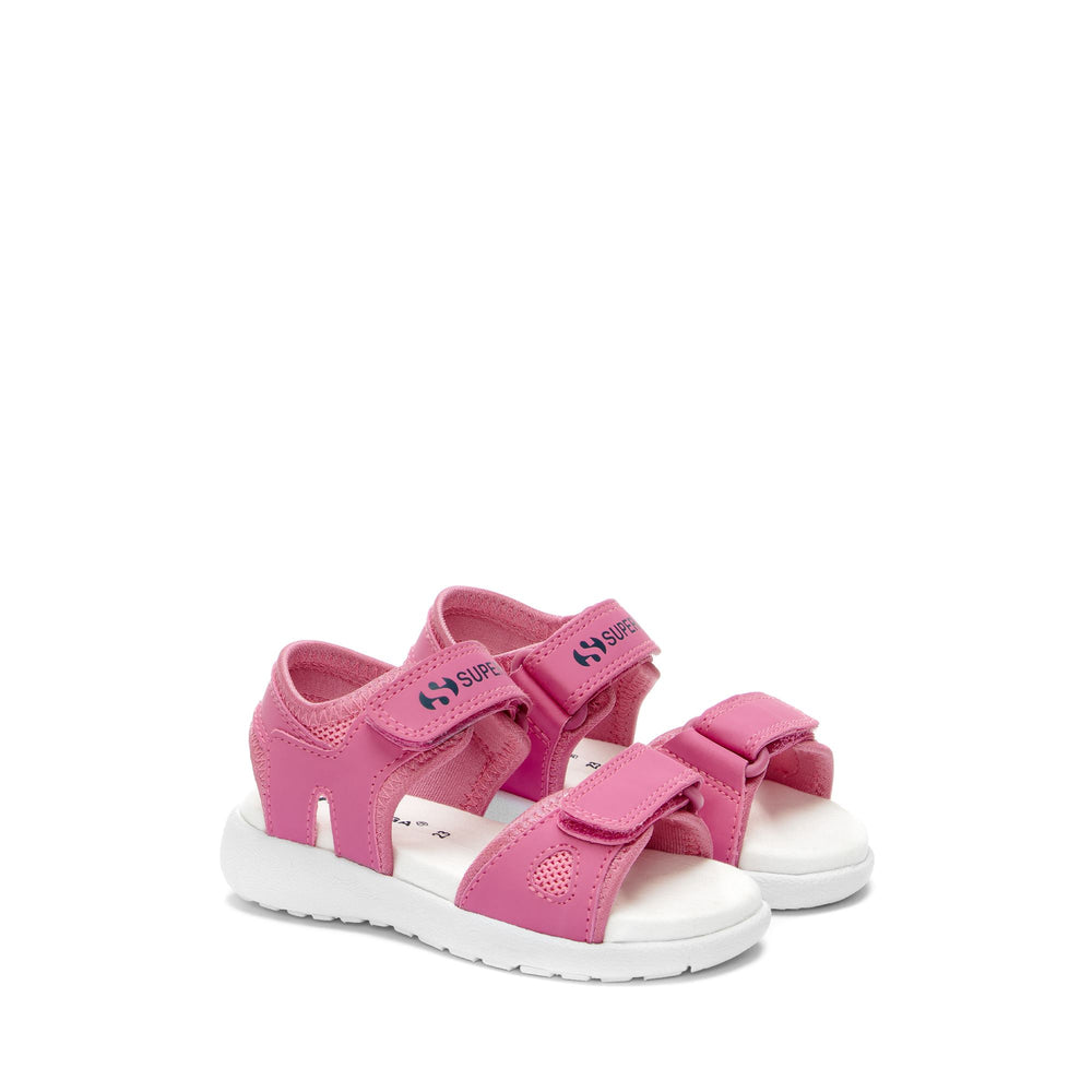 Rosa Sandalen für Kinder mit Obermaterial aus Synthetik 02