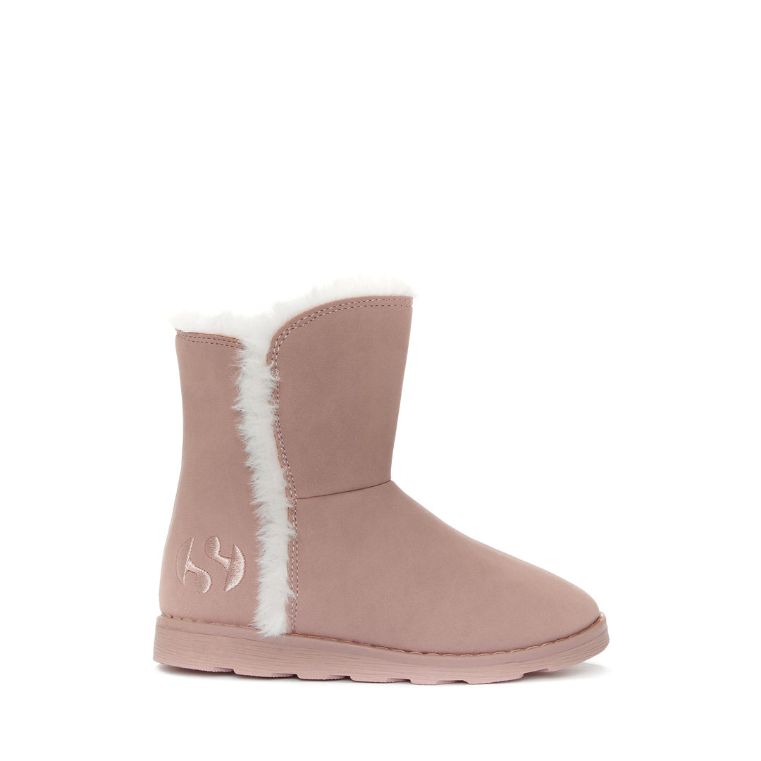 Rosa Stiefel für Mädchen mit Obermaterial aus Synthetik 01