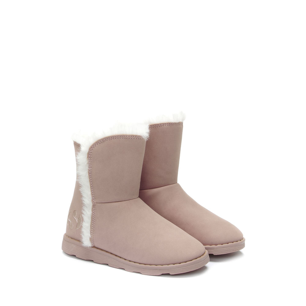 Rosa Stiefel für Mädchen mit Obermaterial aus Synthetik 02