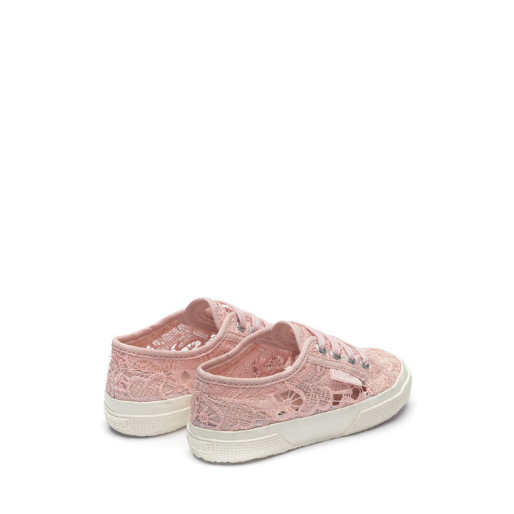 Rosafarbene Mädchen-Sneaker mit Obermaterial aus Baumwolle 3
