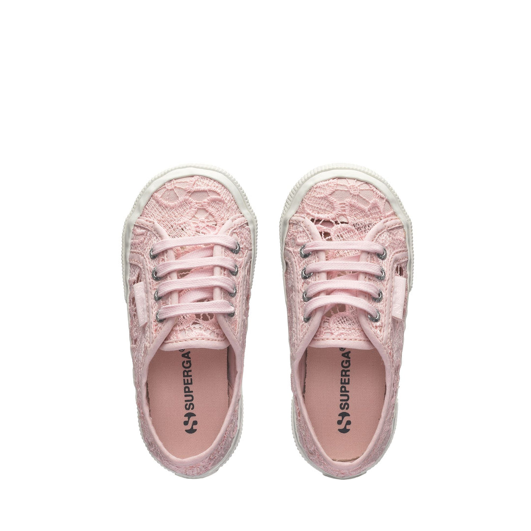 Rosafarbene Mädchen-Sneaker mit Obermaterial aus Baumwolle main