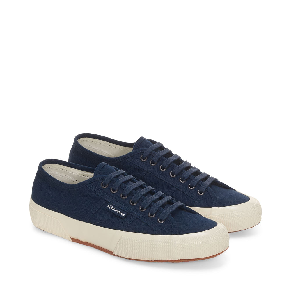 Klassische Unisex-Sneaker in Marineblau mit Obermaterial aus Baumwolle 02