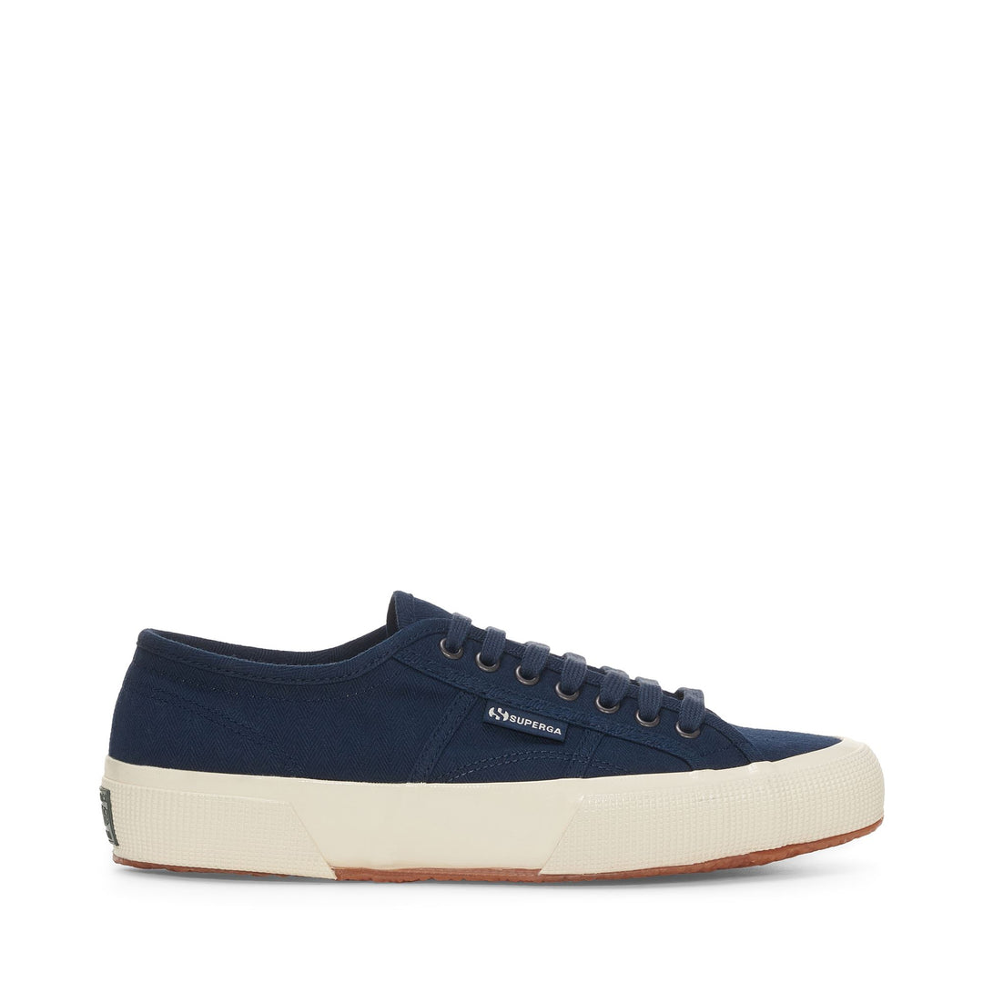 Klassische Unisex-Sneaker in Marineblau mit Obermaterial aus Baumwolle 01