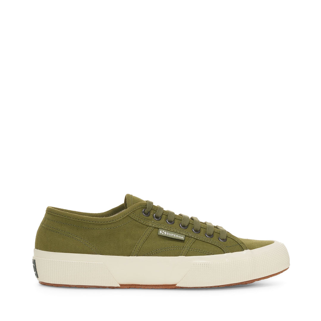 Grüne Low Cut Unisex-Sneaker mit Obermaterial aus Baumwolle 01