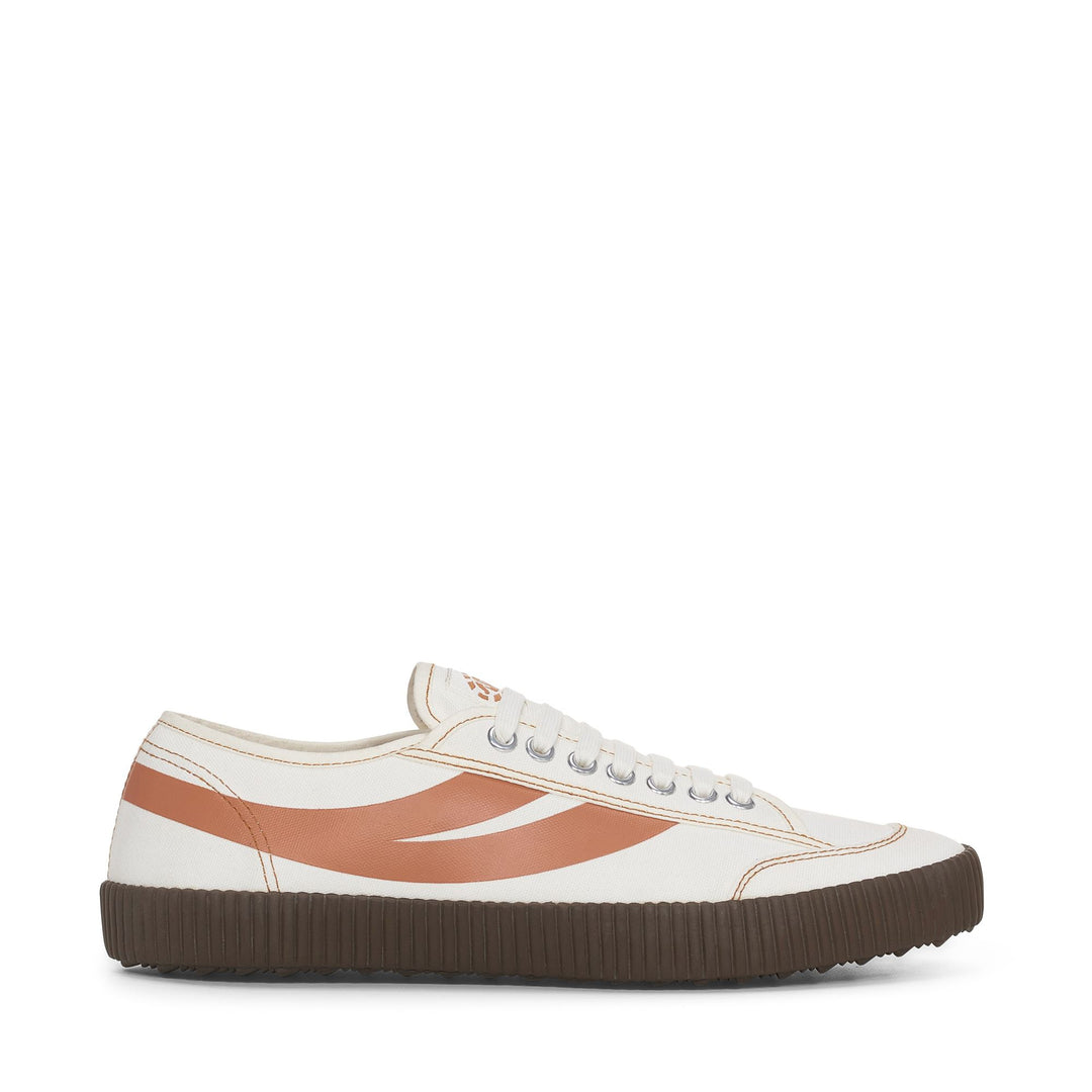 Weiße Low Cut-Sneakers mit Baumwollobermaterial 01