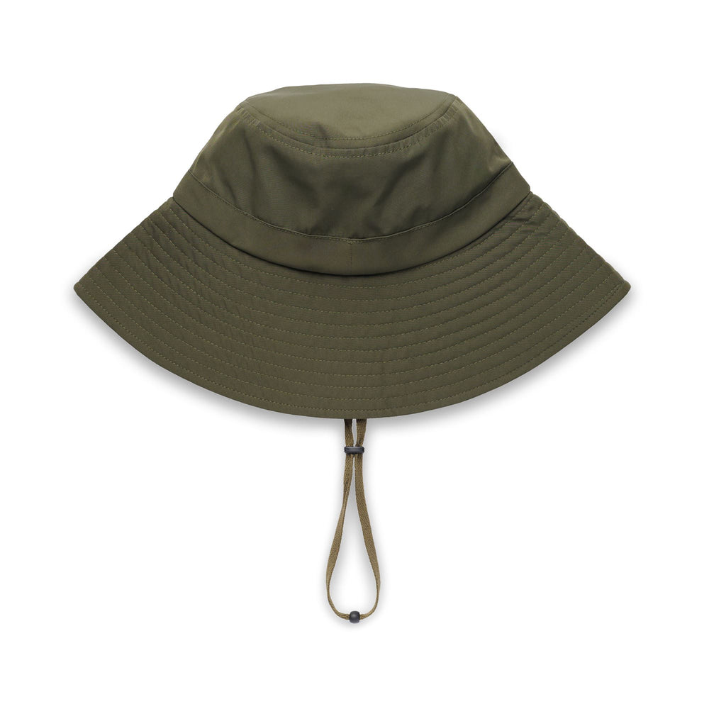 Grüner Unisex-Bucket-Hut mit verstellbarem Kinnriemen 02