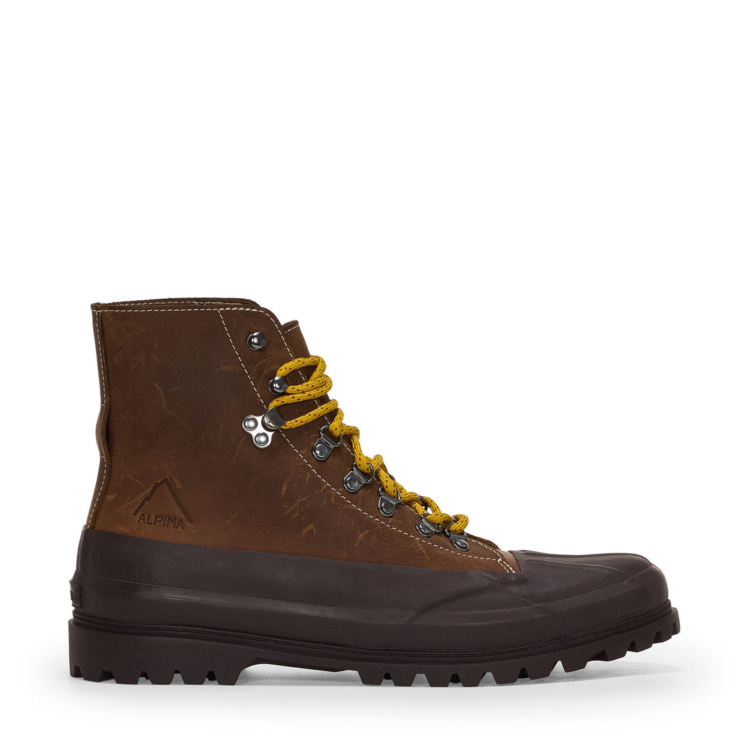 Braune Herrenstiefeletten mit Obermaterial aus Crazy Horse-Leder 01
