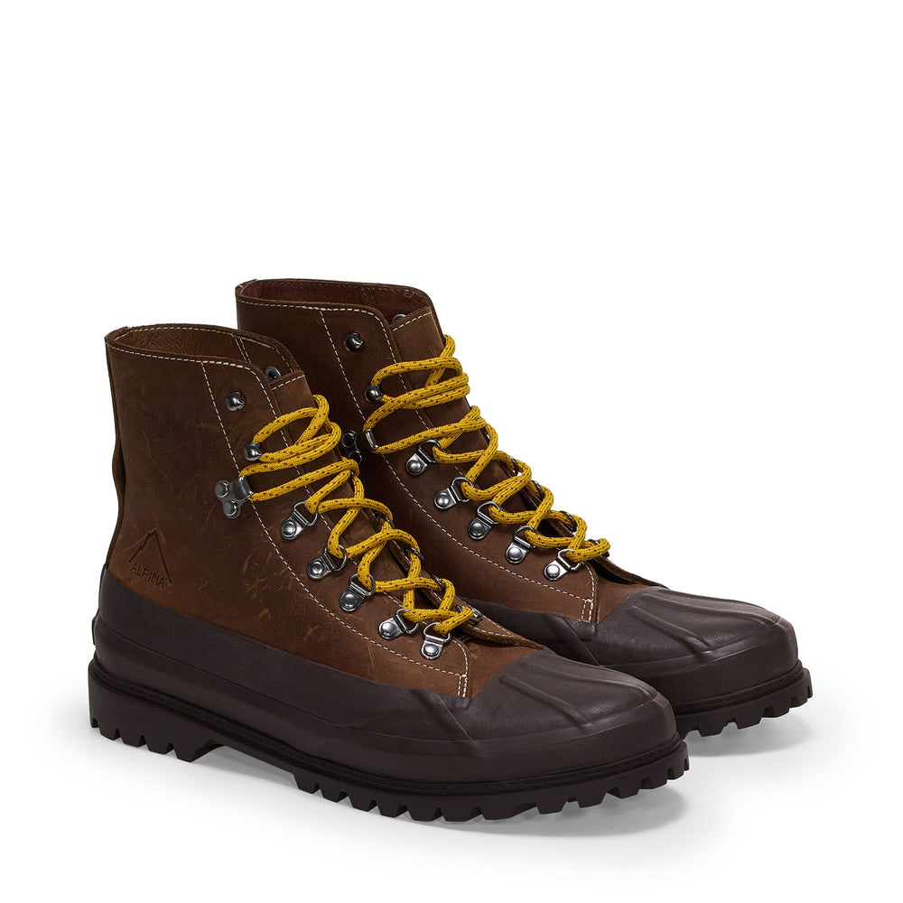 Braune Herrenstiefeletten mit Obermaterial aus Crazy Horse-Leder 02