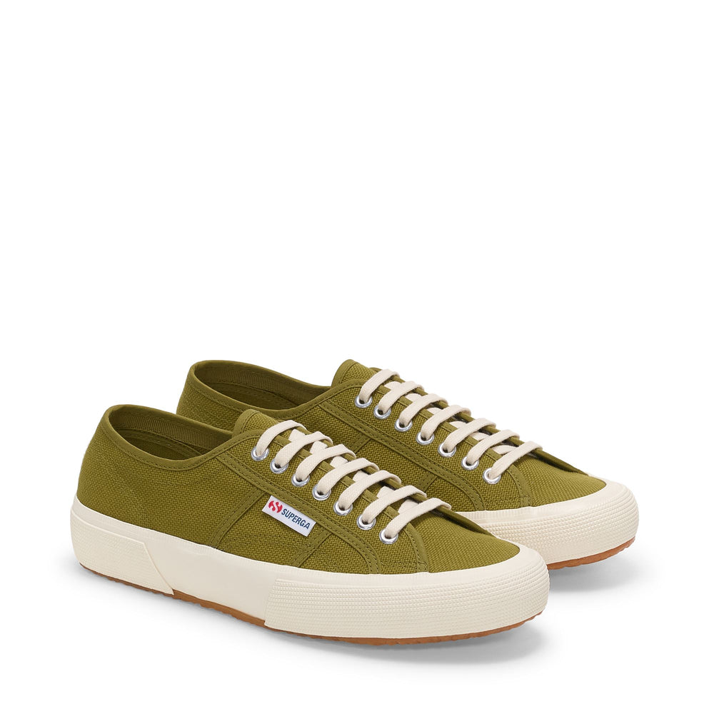 Grüne Low Cut Sneakers für Unisex mit Obermaterial aus Baumwolle 02