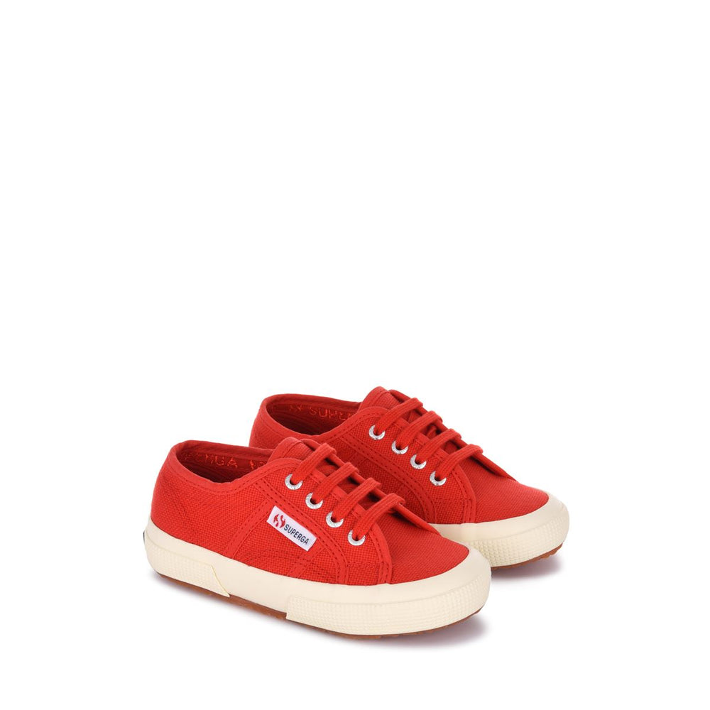 Kinder-Sneaker in Rot mit Obermaterial aus Baumwolle 02