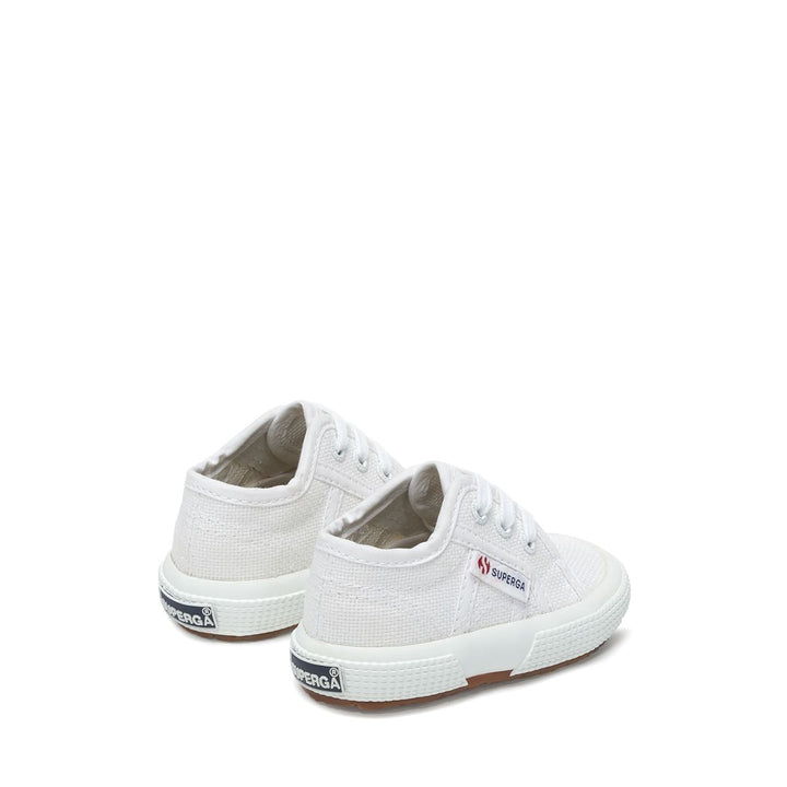 Klassische weiße Kinder-Sneaker mit Obermaterial aus Baumwolle 3