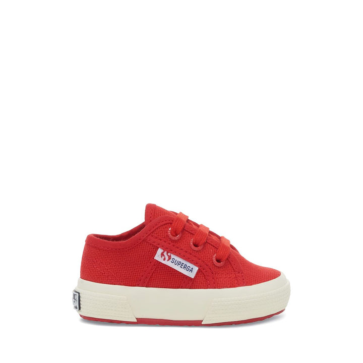 Klassische rote Kinder-Sneaker mit Obermaterial aus Baumwolle 1
