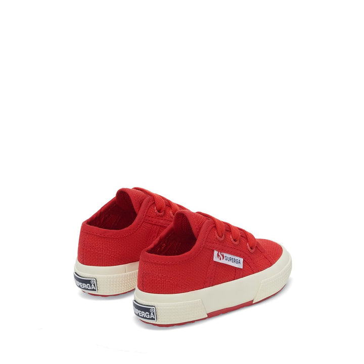 Klassische rote Kinder-Sneaker mit Obermaterial aus Baumwolle 3
