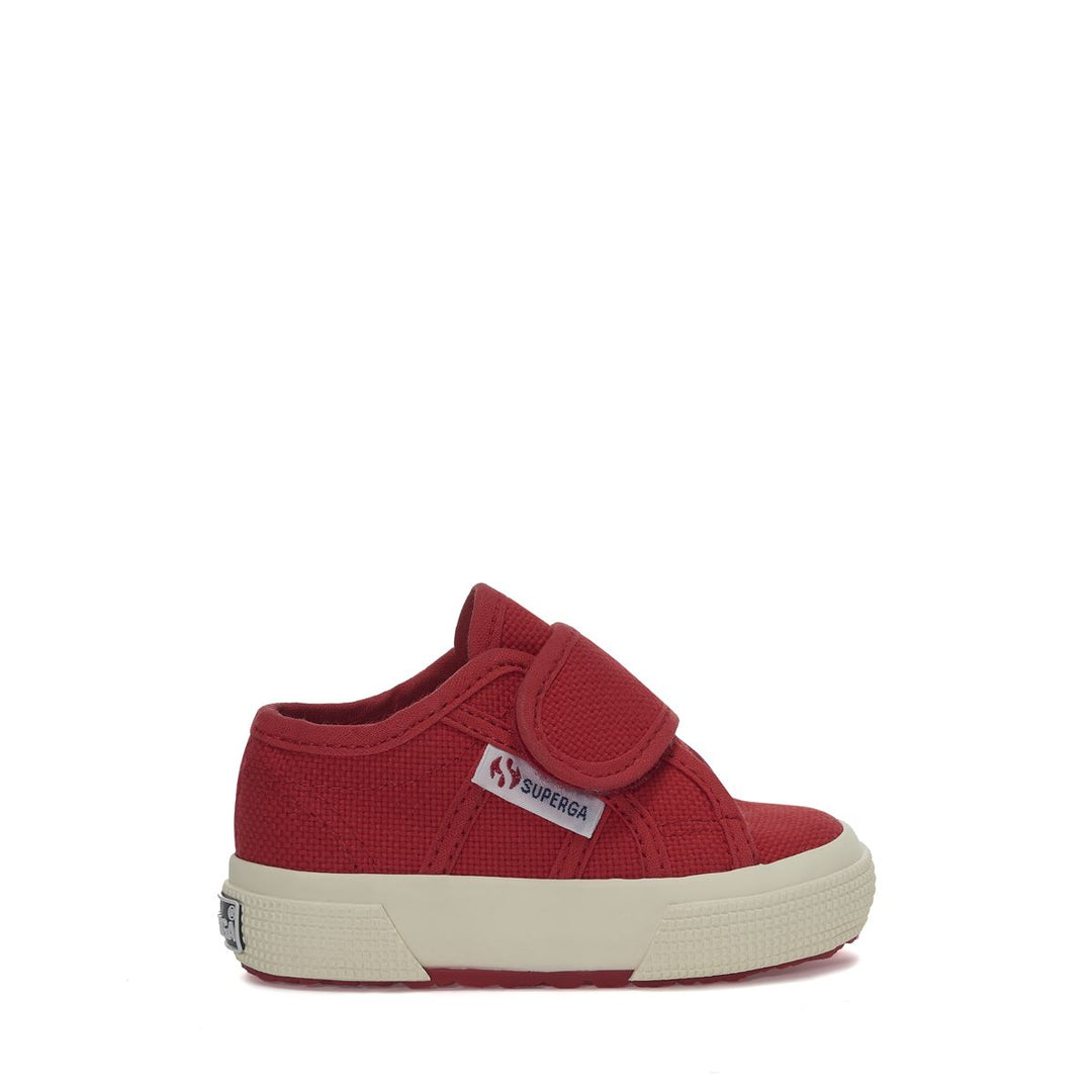 Kinder-Sneaker in Rot mit Obermaterial aus Baumwolle 01