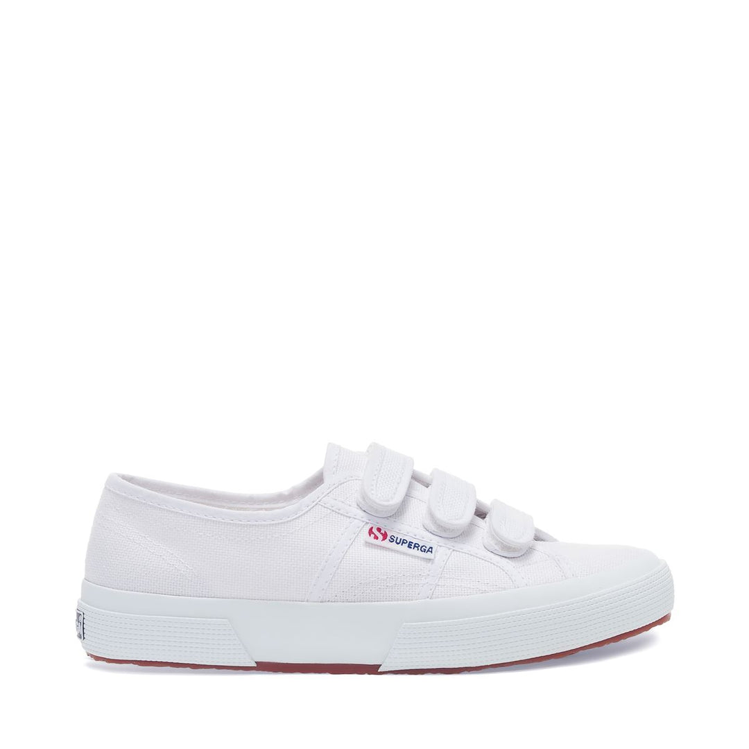 Sneakers bianche unisex con tomaia in cotone 01