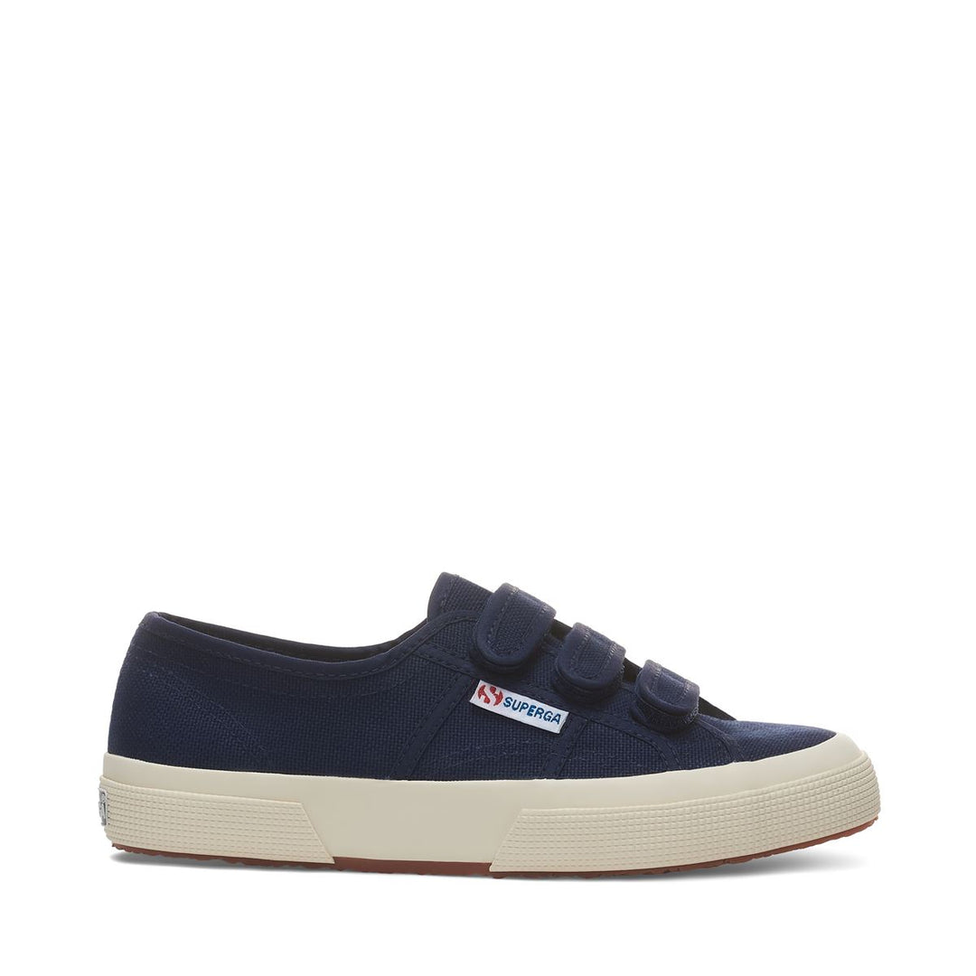 Sneakers classiche unisex blu con tomaia in cotone 01