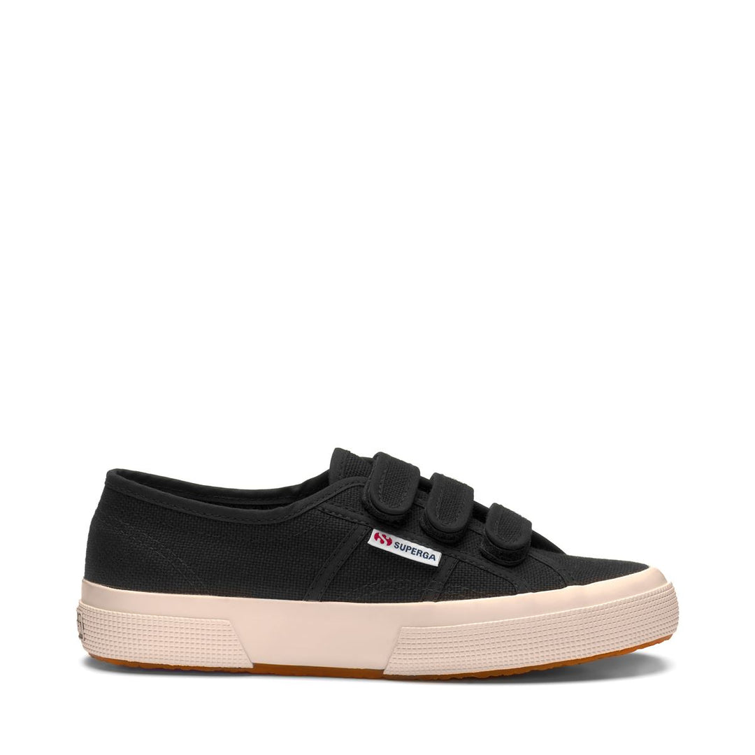Sneakers classiche unisex nere con tomaia in cotone 01